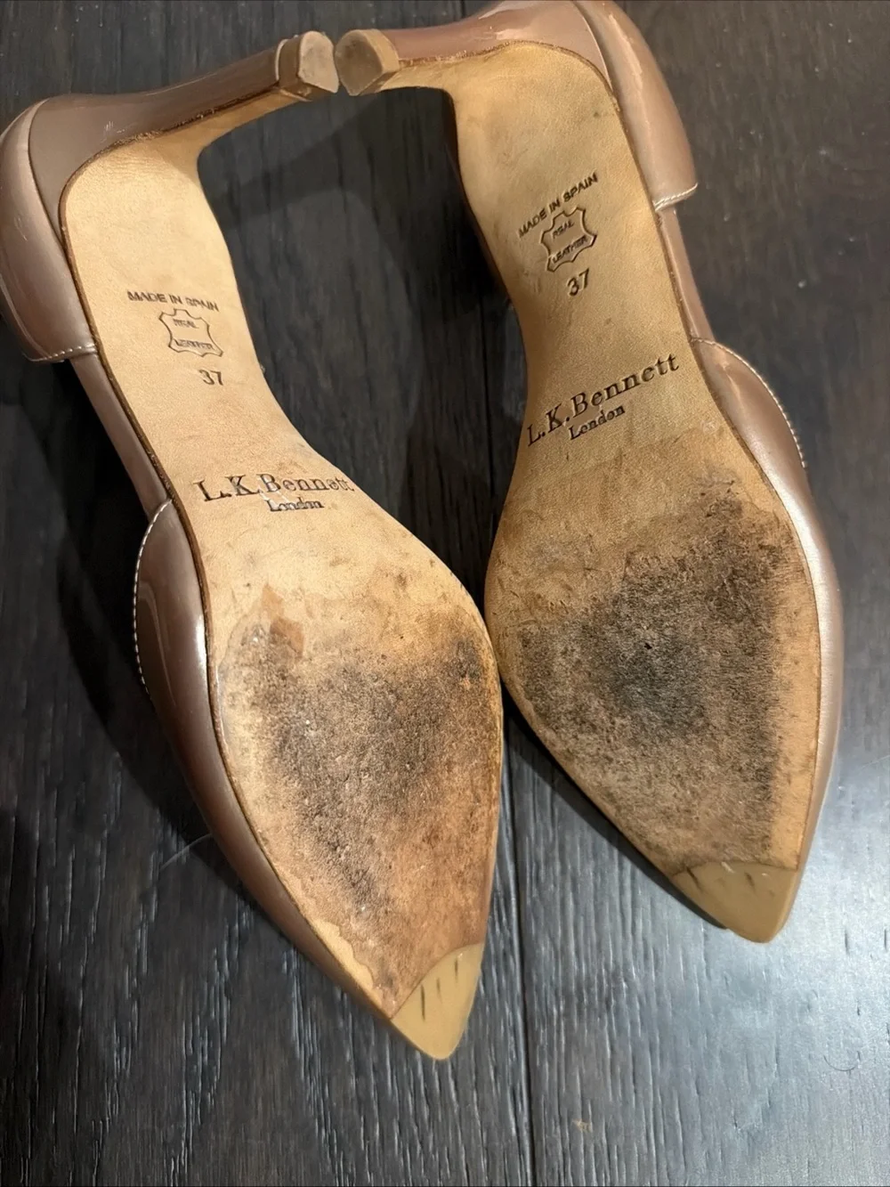 LK Bennett Rose Metallic D'Orsay Pointed-Toe Pumps